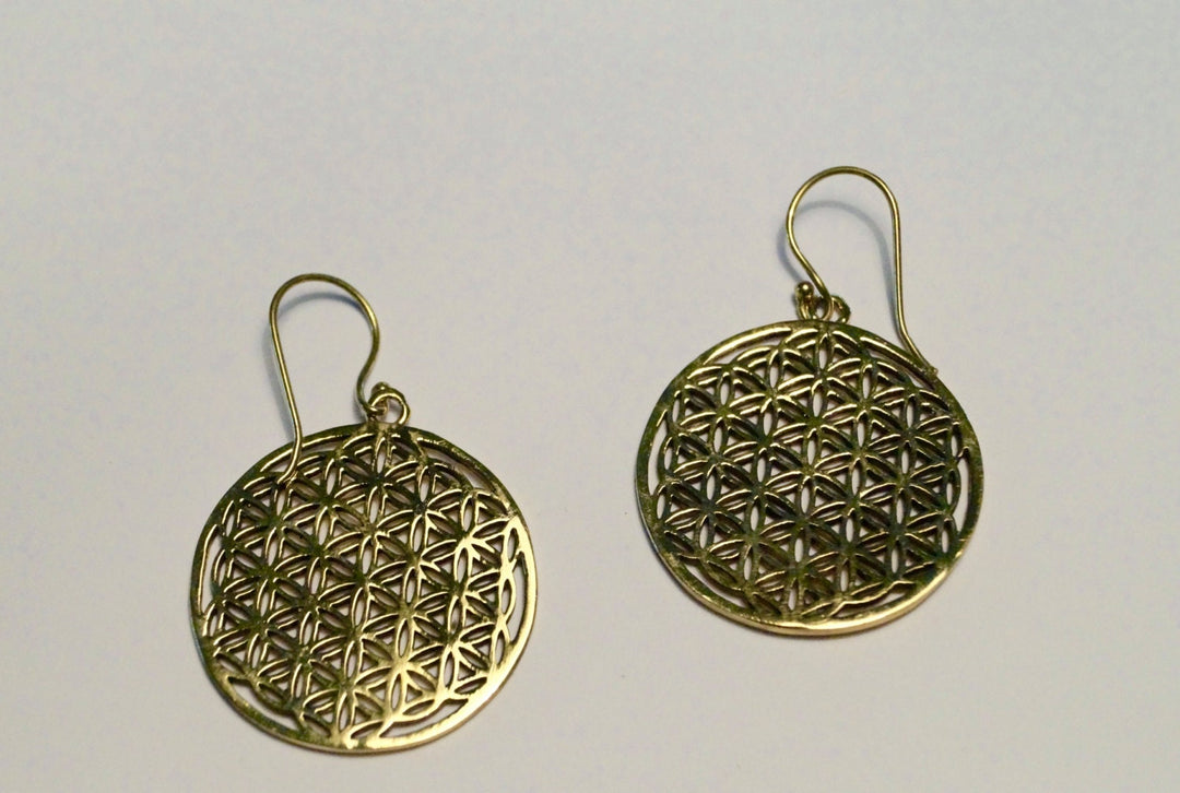 Flower of Life Medium — Brass