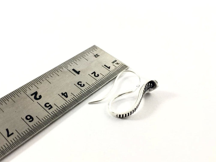 King Cobra Earrings — Silver-Plated Brass