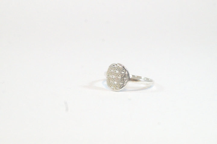 Flower of Life Ring — 18k Gold Plated