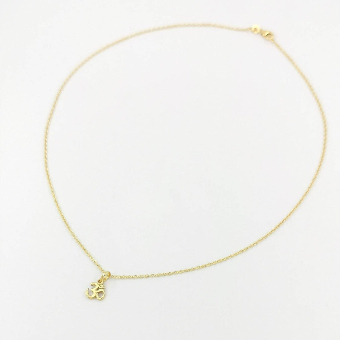 Tiny Om Charm— 18k Gold Plated