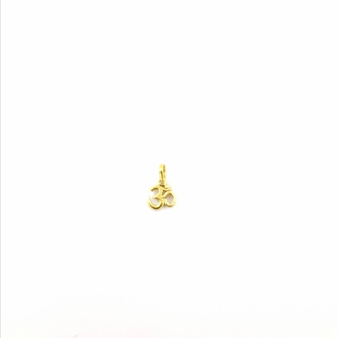 Tiny Om Charm— 18k Gold Plated