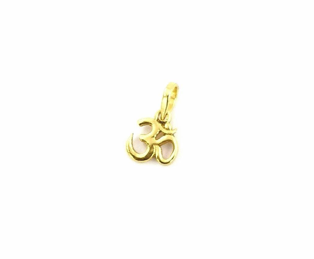 Tiny Om Charm— 18k Gold Plated