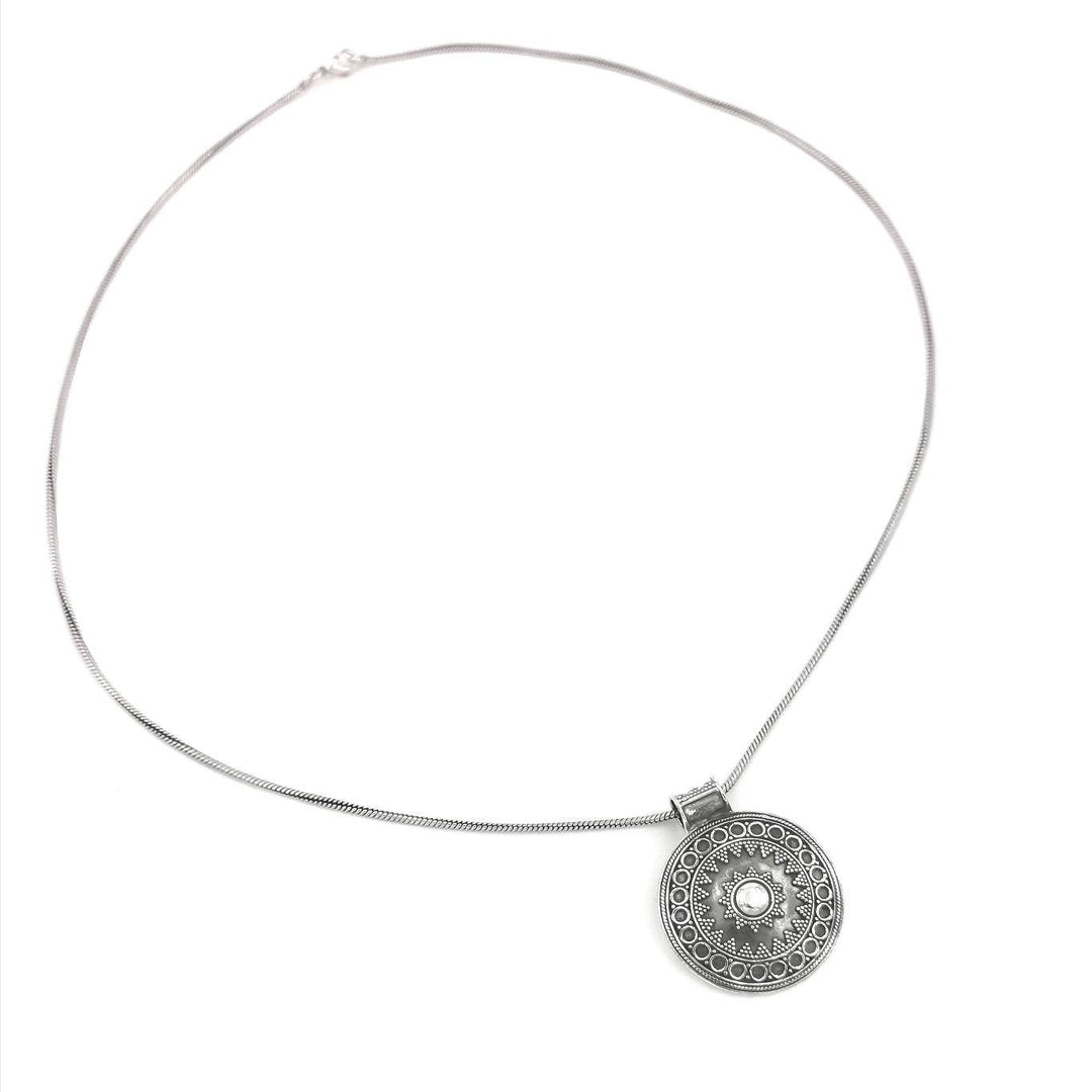 Vintage Boho Pendant 925 Silver