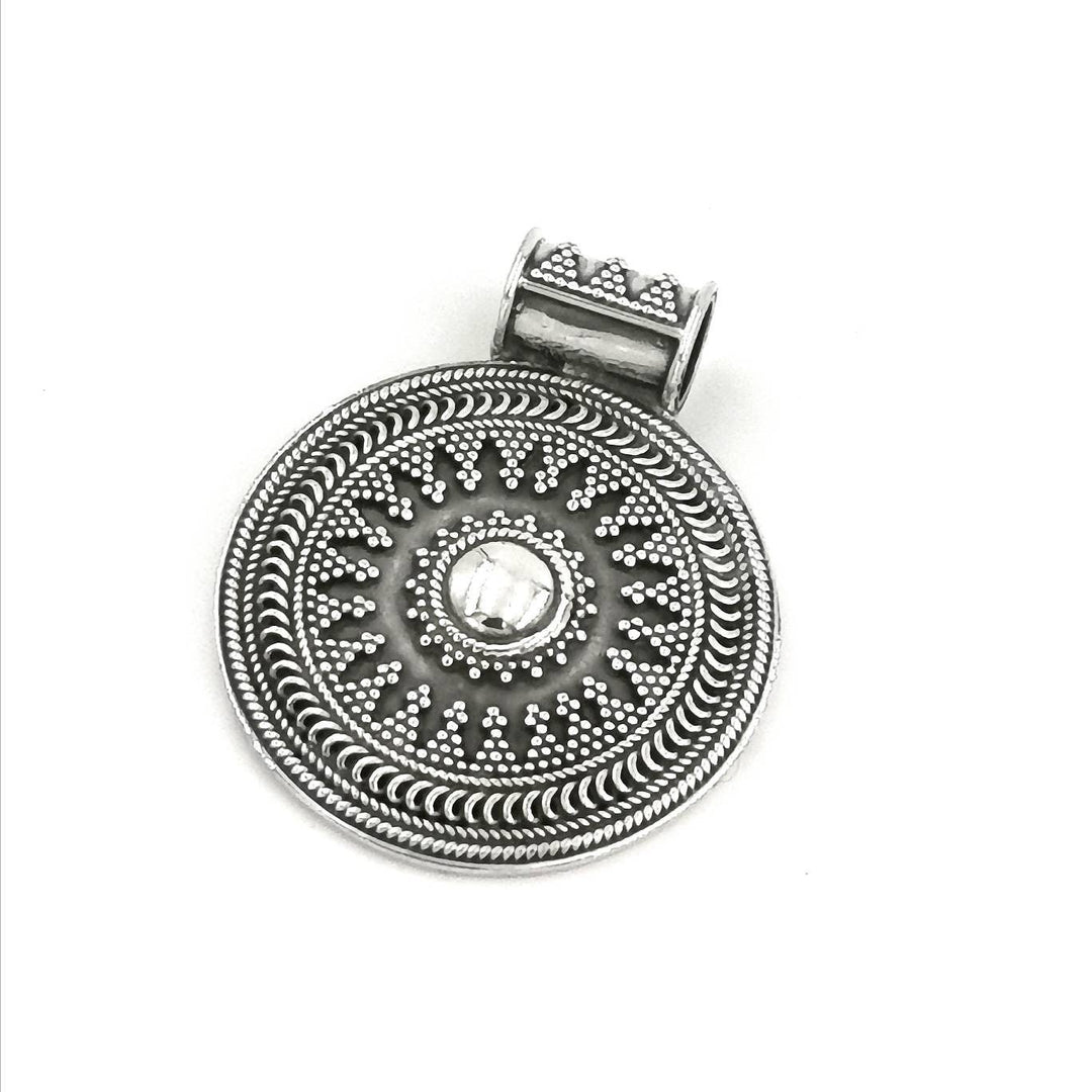 Vintage Boho Pendant 925 Silver