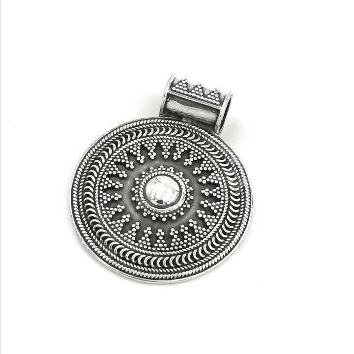 Vintage Boho Pendant 925 Silver