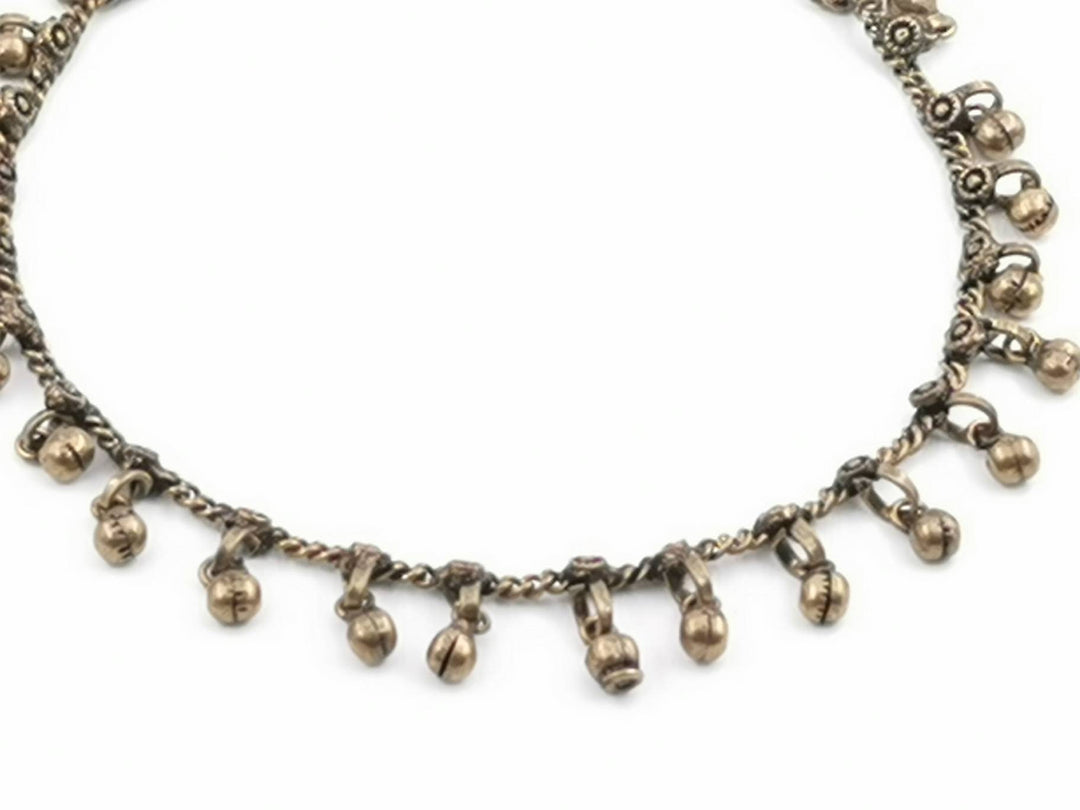 Brass Anklet with Bells