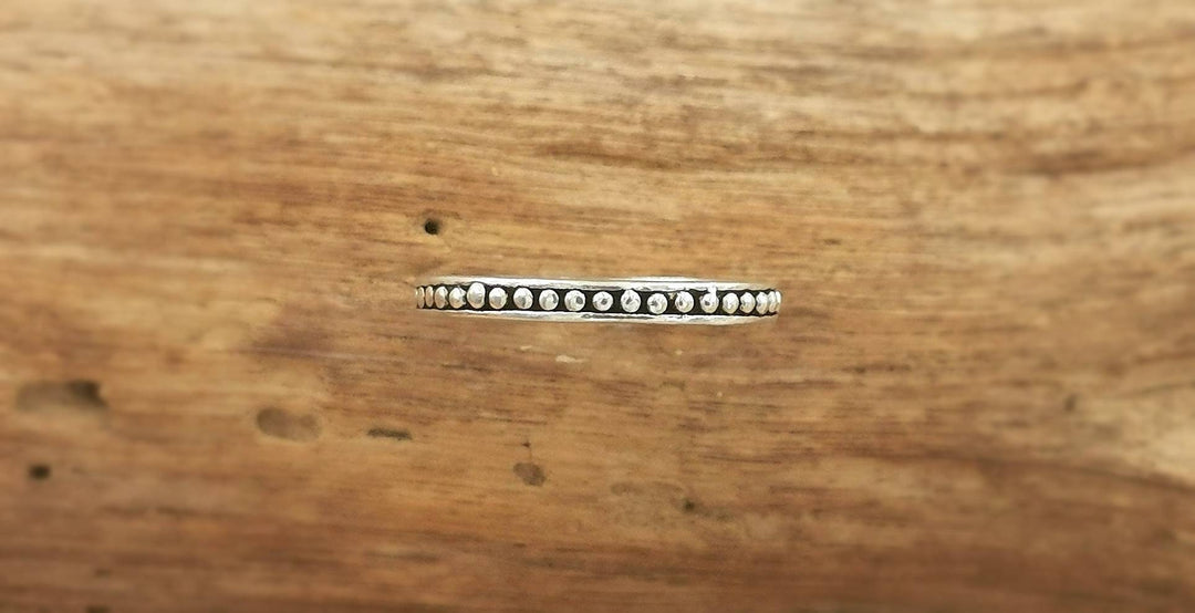 Stackable Ball Ring - 925 Silver