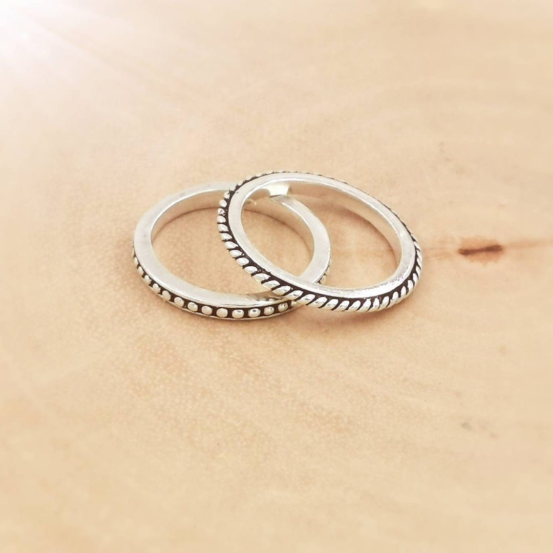 Stackable Ball Ring - 925 Silver