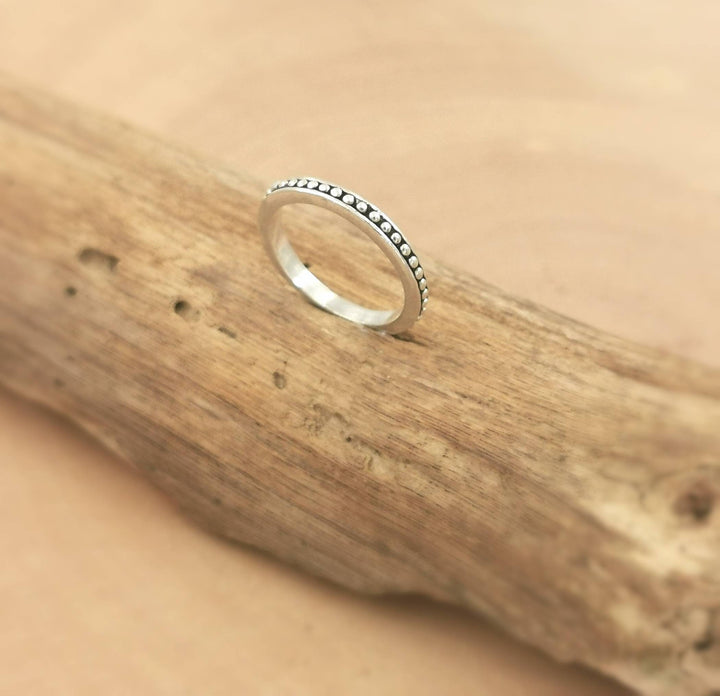 Stackable Ball Ring - 925 Silver
