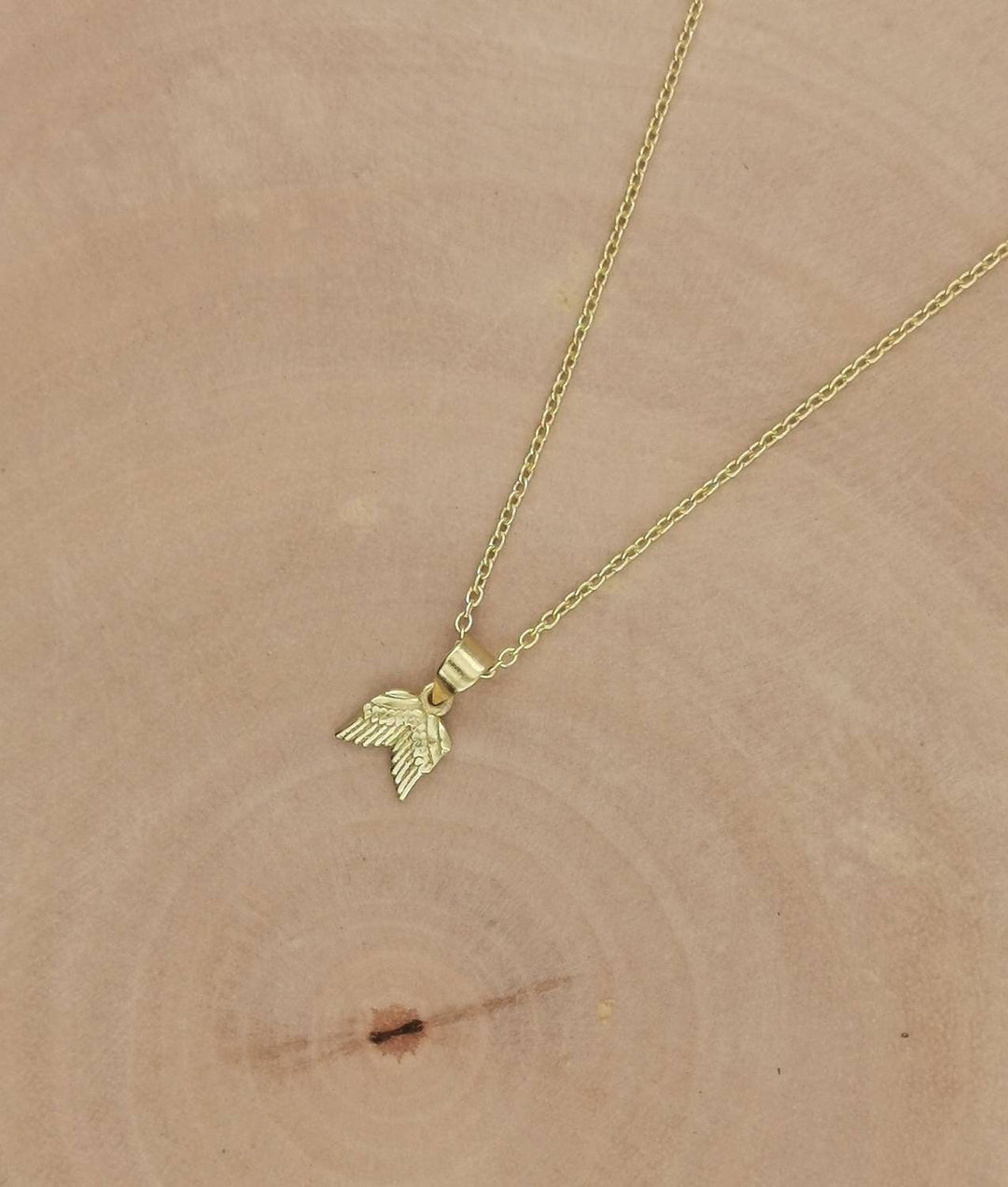 Gold Plated Angel Wing Charm