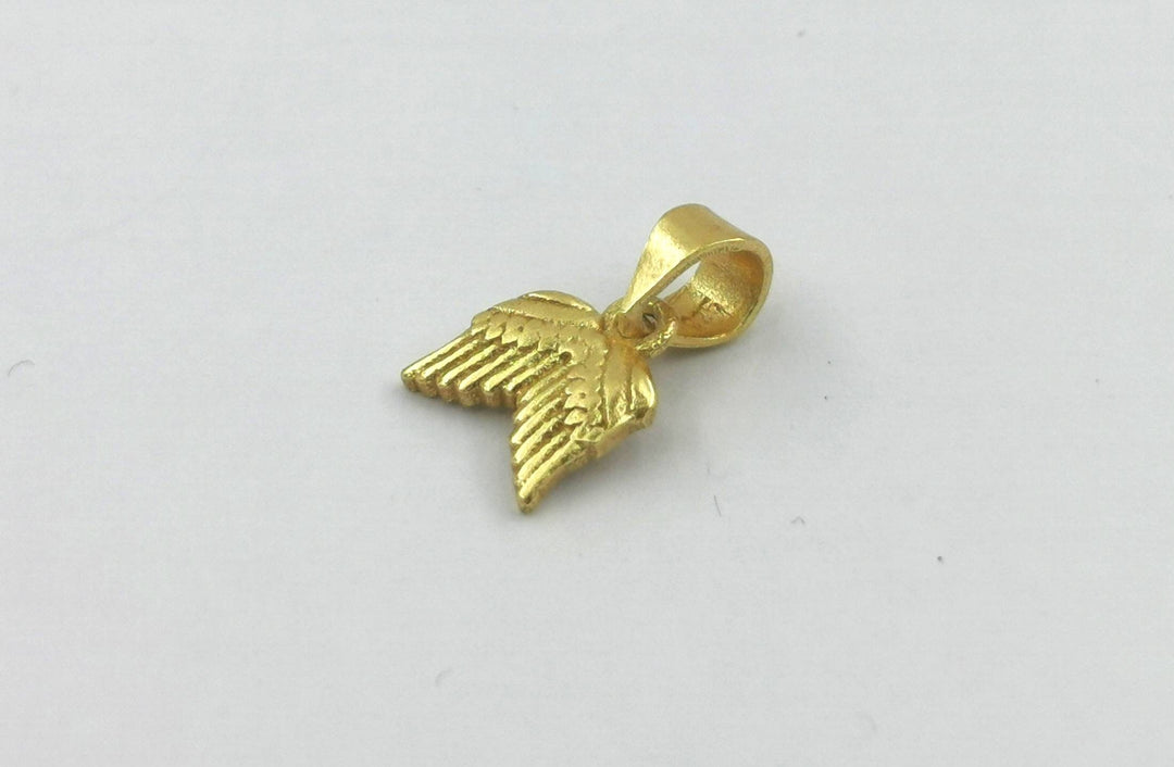 Gold Plated Angel Wing Charm