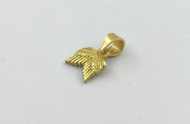 Gold Plated Angel Wing Charm
