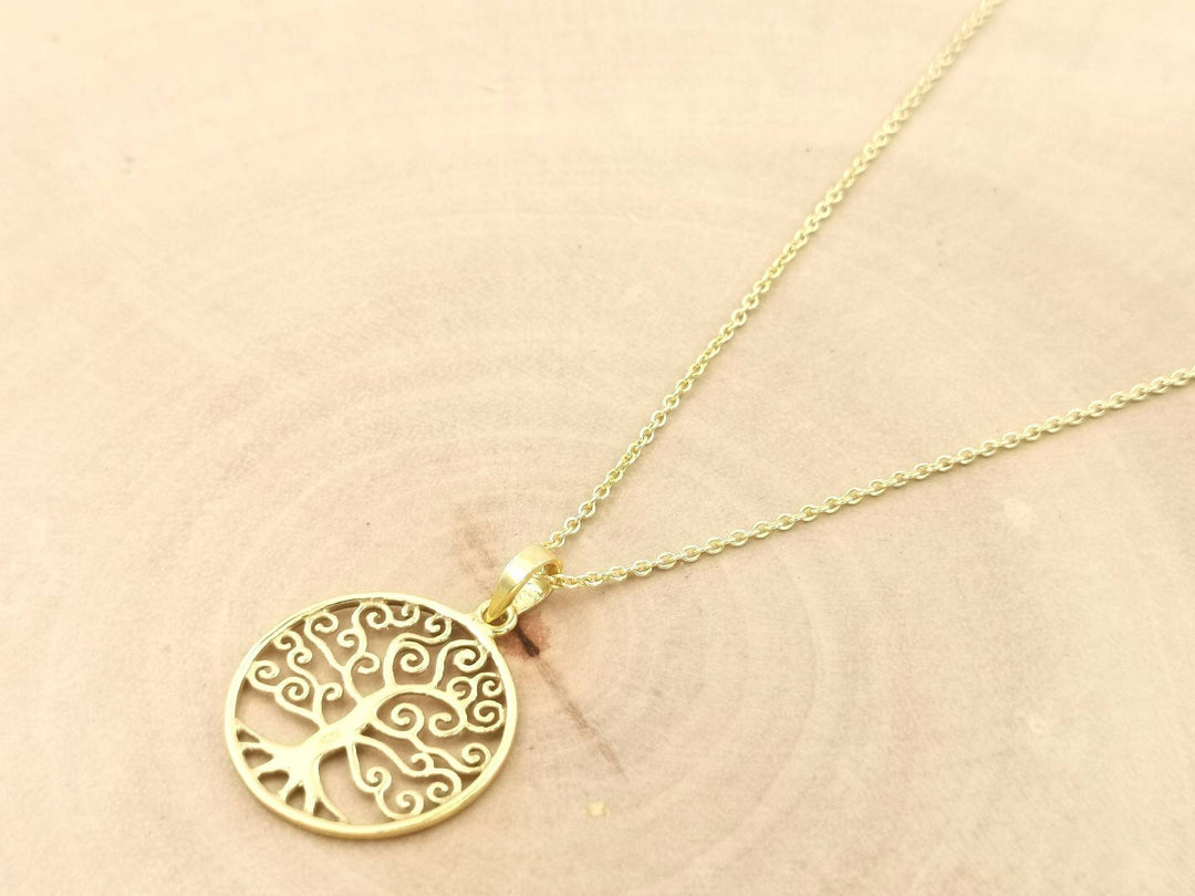 Tree of Life Pendant — 18k Gold Plated