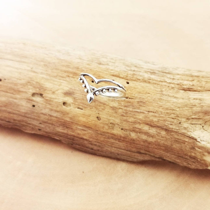 Oriental V  Boho Ring - 925 Silver