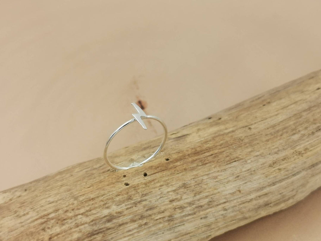 Lightning Bolt Ring 925 Silver