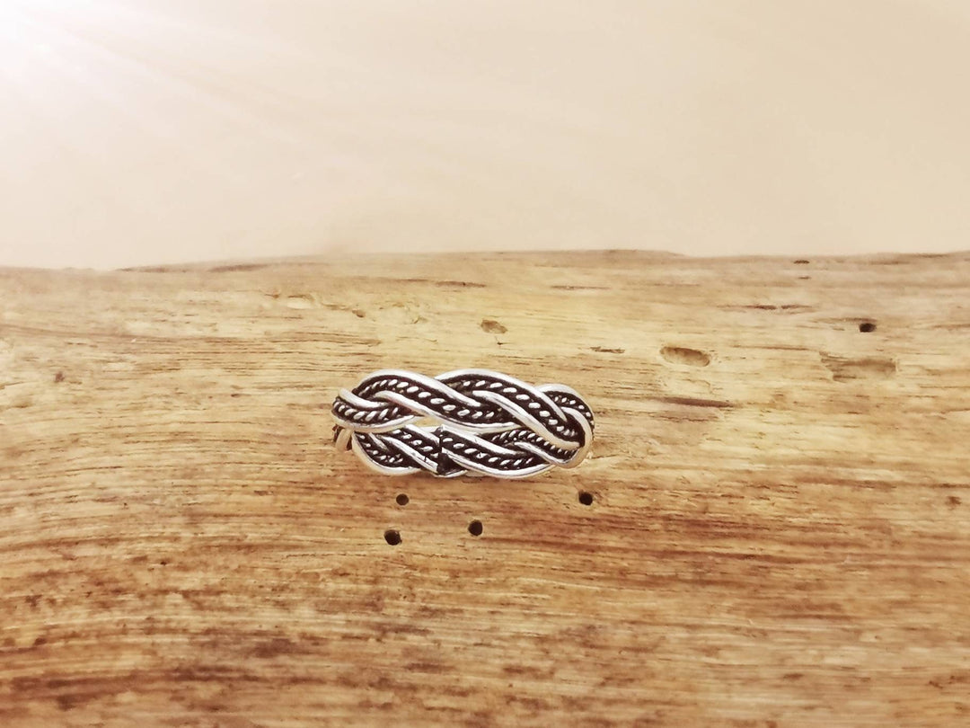 Celtic Braided Unisex Ring 925 Silver