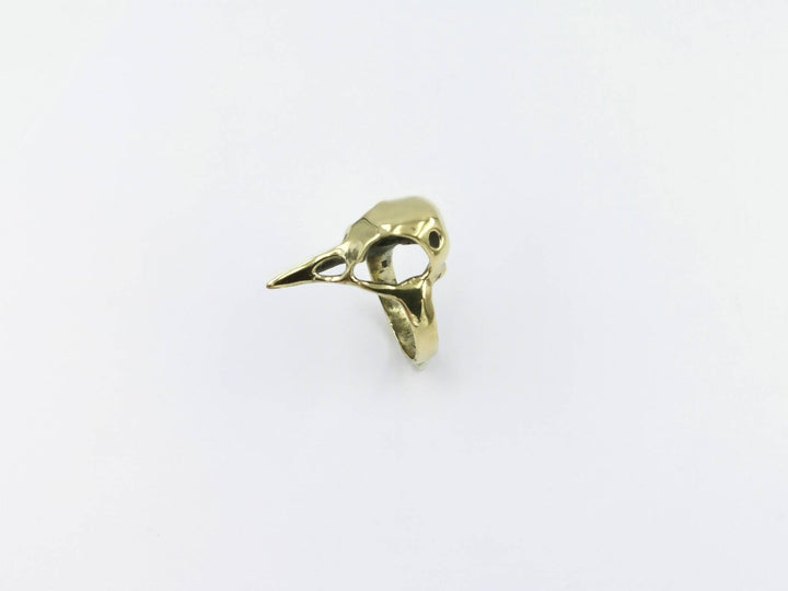 Bird Skull Ring — Brass