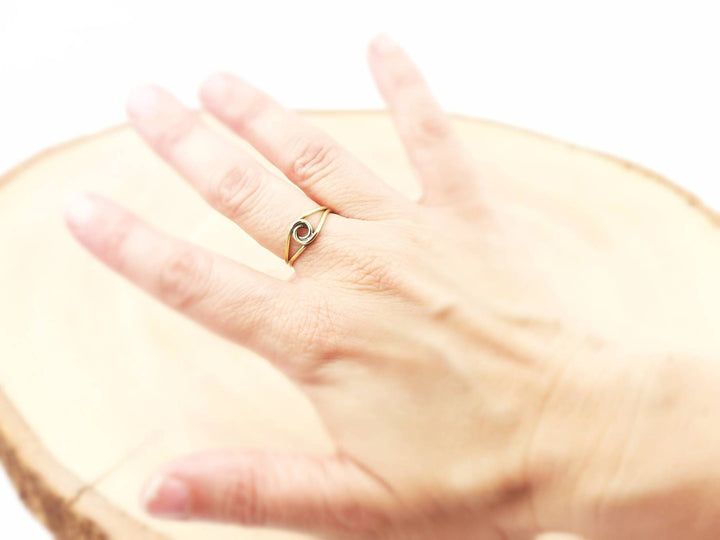 Handmade Brass Knot Ring, Simple Boho Style
