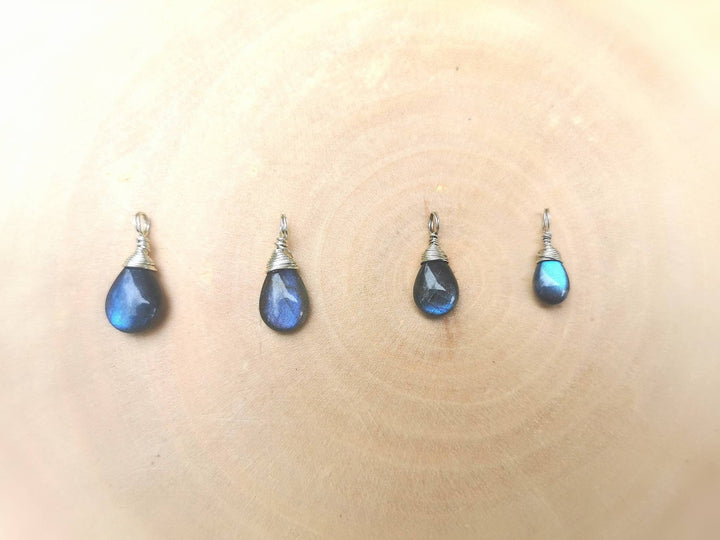 Labradorite Drop Charm Pendant