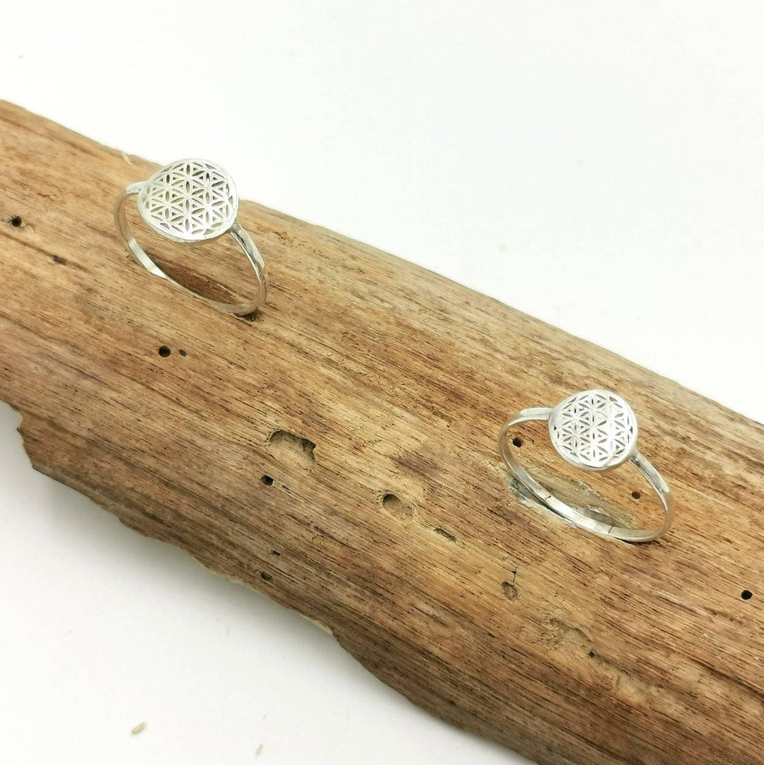 Flower of Life Ring — 925 Silver
