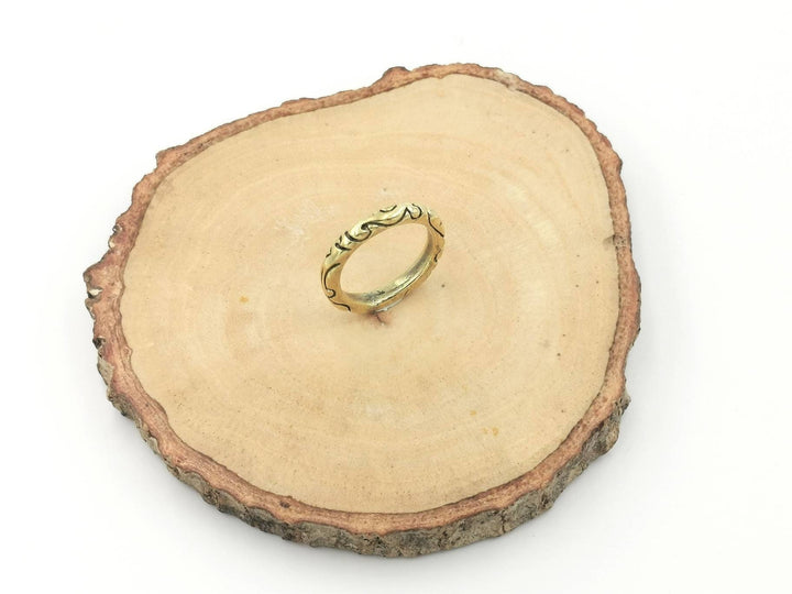Golden Tribal Men Ring