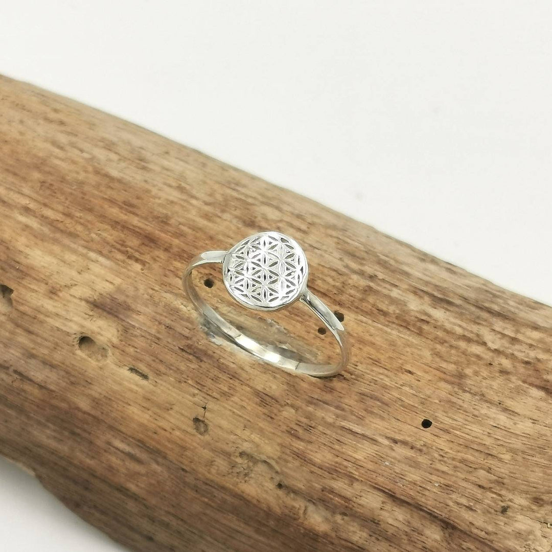 Flower of Life Ring — 925 Silver