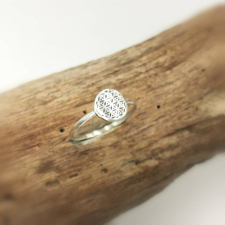 Flower of Life Ring — 925 Silver