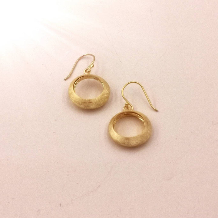 18k Gold Plated Flower Blossom Earrings