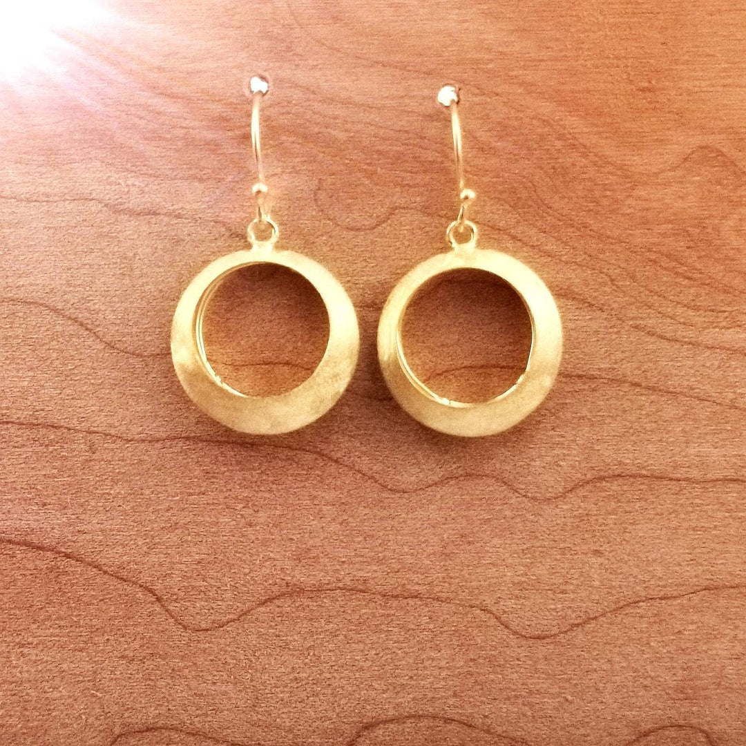 18k Gold Plated Flower Blossom Earrings