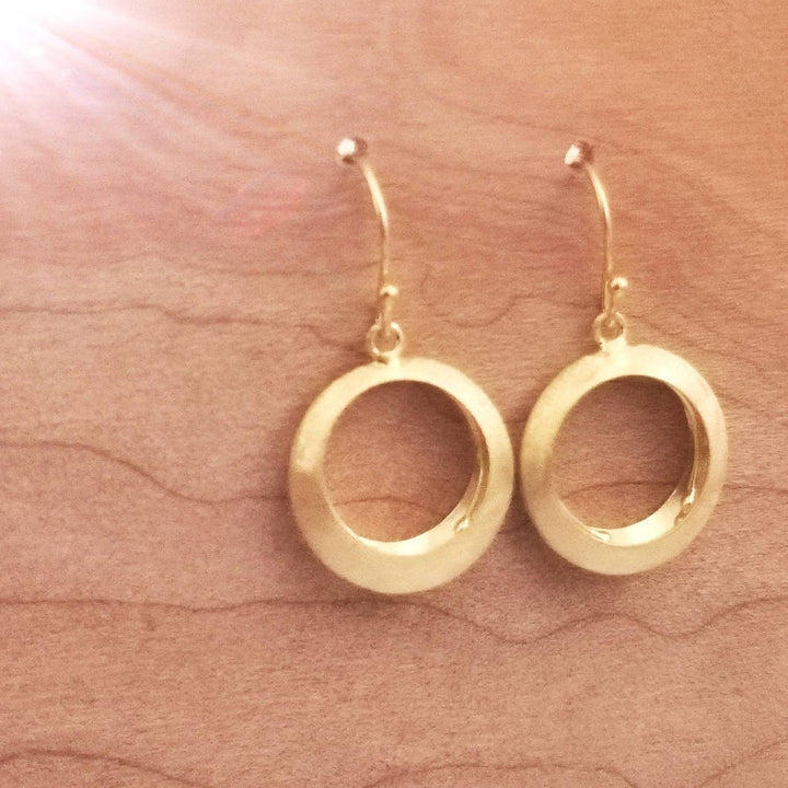 18k Gold Plated Flower Blossom Earrings