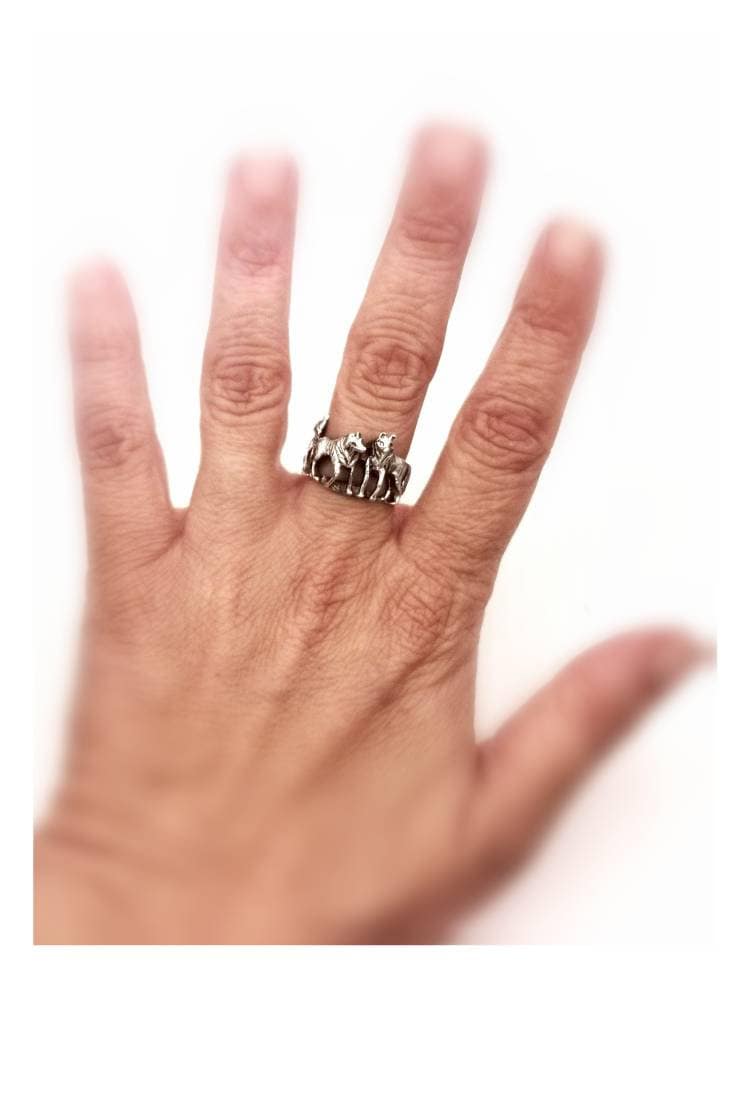 Wolf Pack Ring — 925 Silver