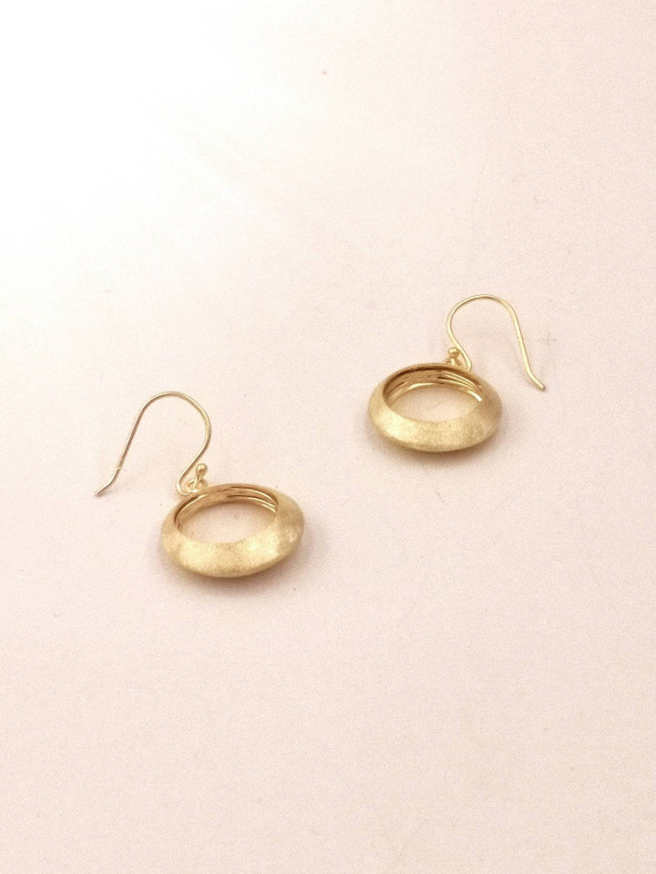 18k Gold Plated Flower Blossom Earrings