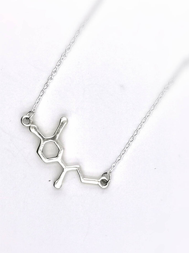 Adrenaline Molecule Necklace — 925 Silver