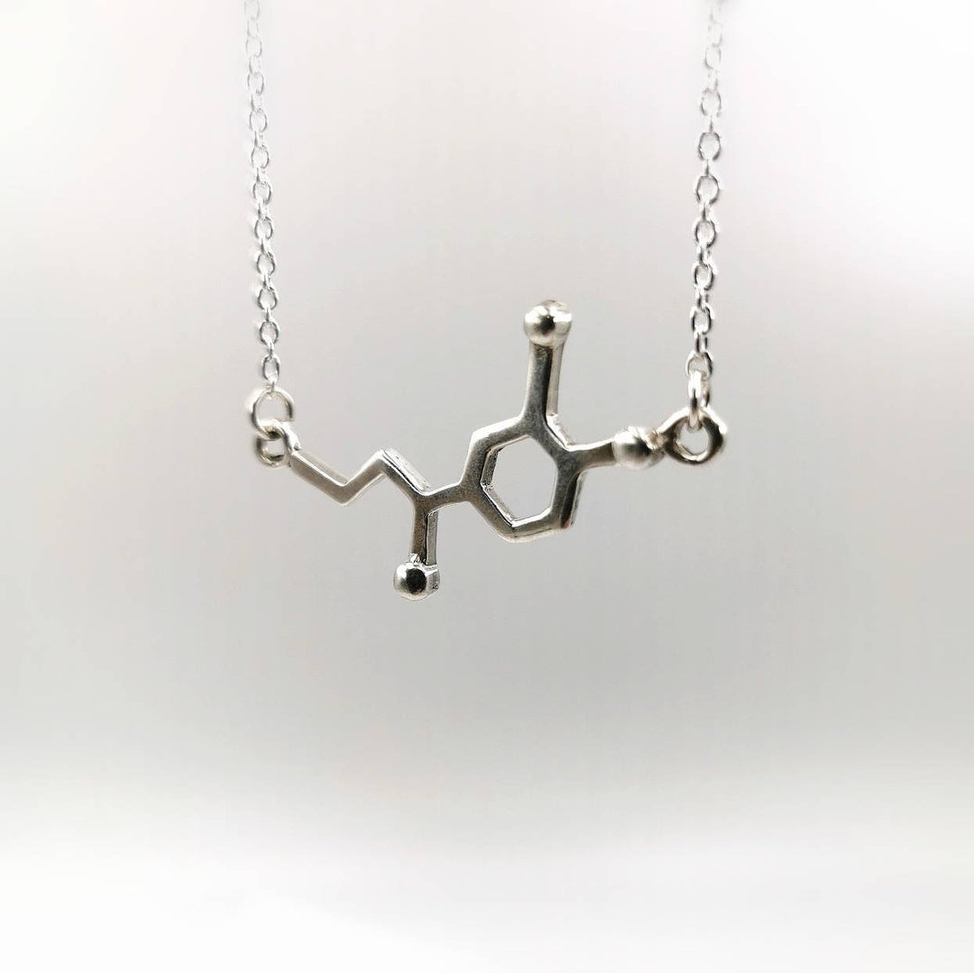 Adrenaline Molecule Necklace — 925 Silver