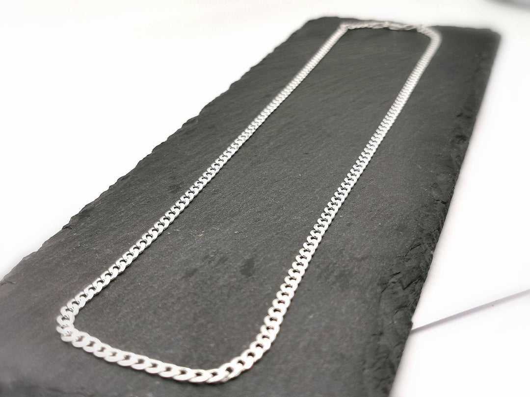 Sterling Silver Curb Chain 925 Silver (4mm)