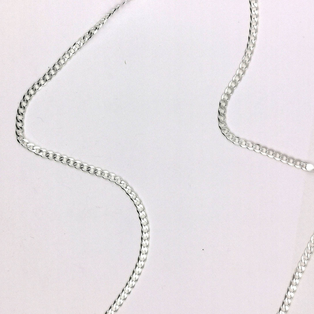 Sterling Silver Curb Chain 925 Silver (4mm)