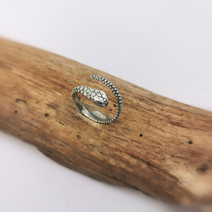 Fine Adjustable Snake Ring — 925 Silver