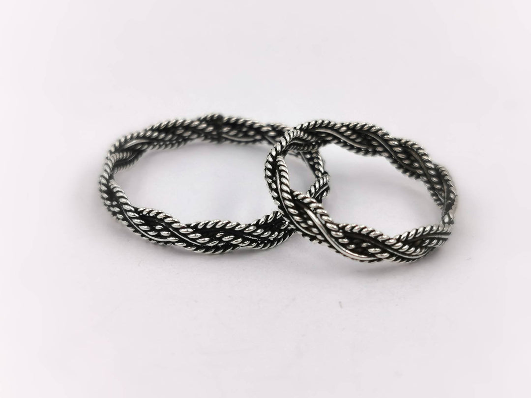 Celtic Braided Unisex Ring 925 Silver