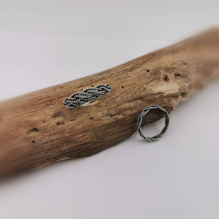 Celtic Braided Unisex Ring 925 Silver
