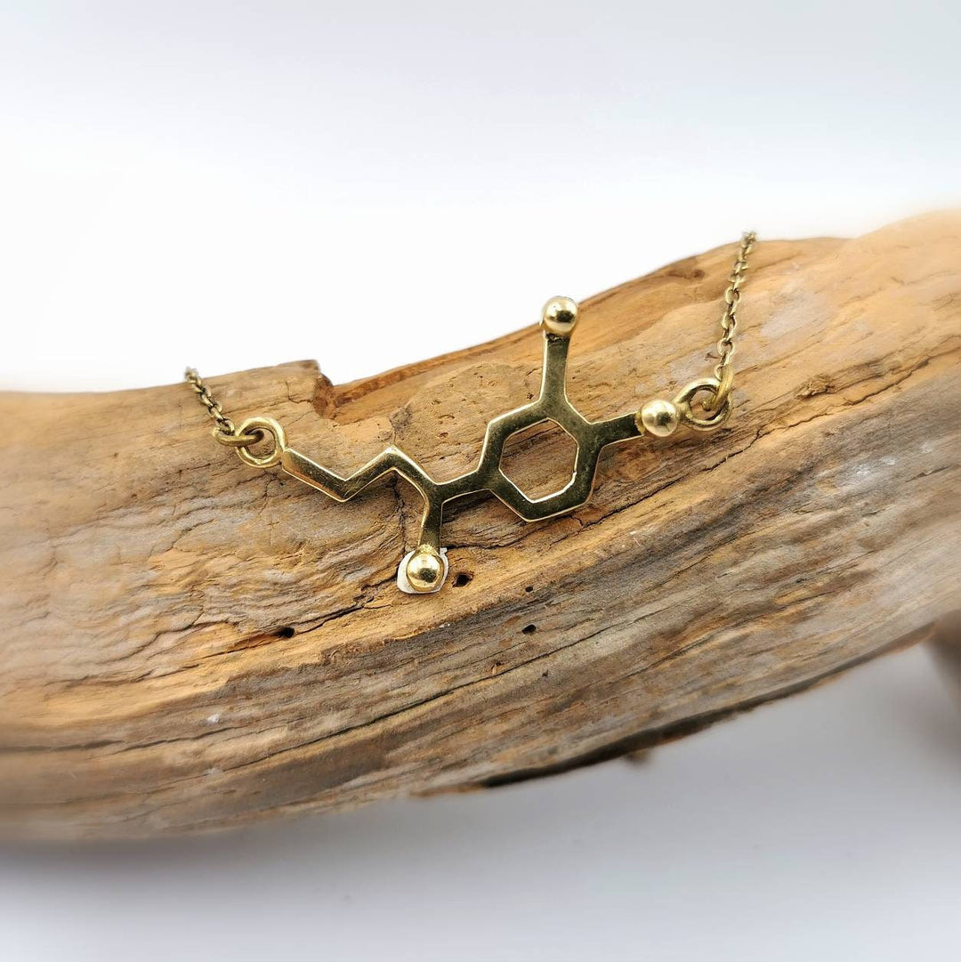 Adrenaline Molecule Necklace — 925 Silver