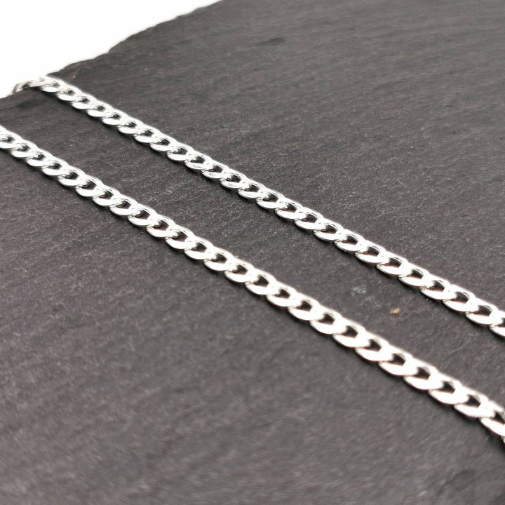 Sterling Silver Curb Chain 925 Silver (4mm)