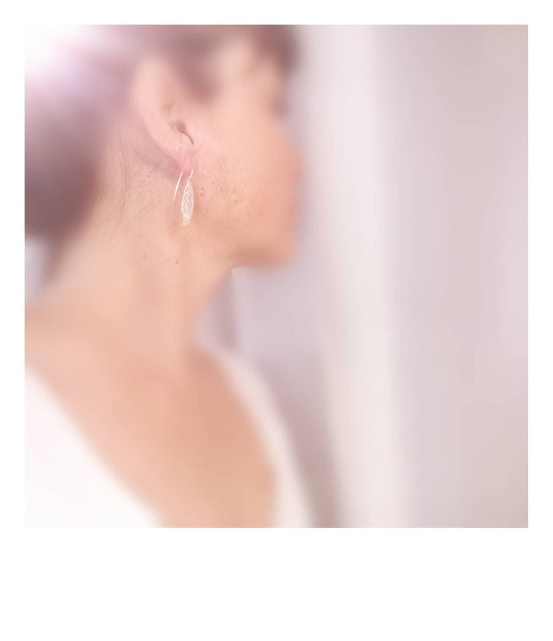 Matte Leaf Earrings — 925 Silver