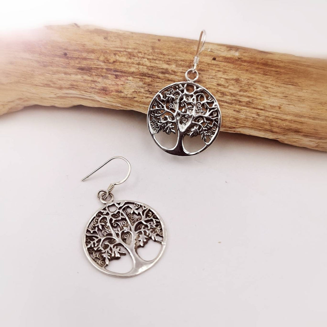 Tree of Life Earrings — 925 Silver