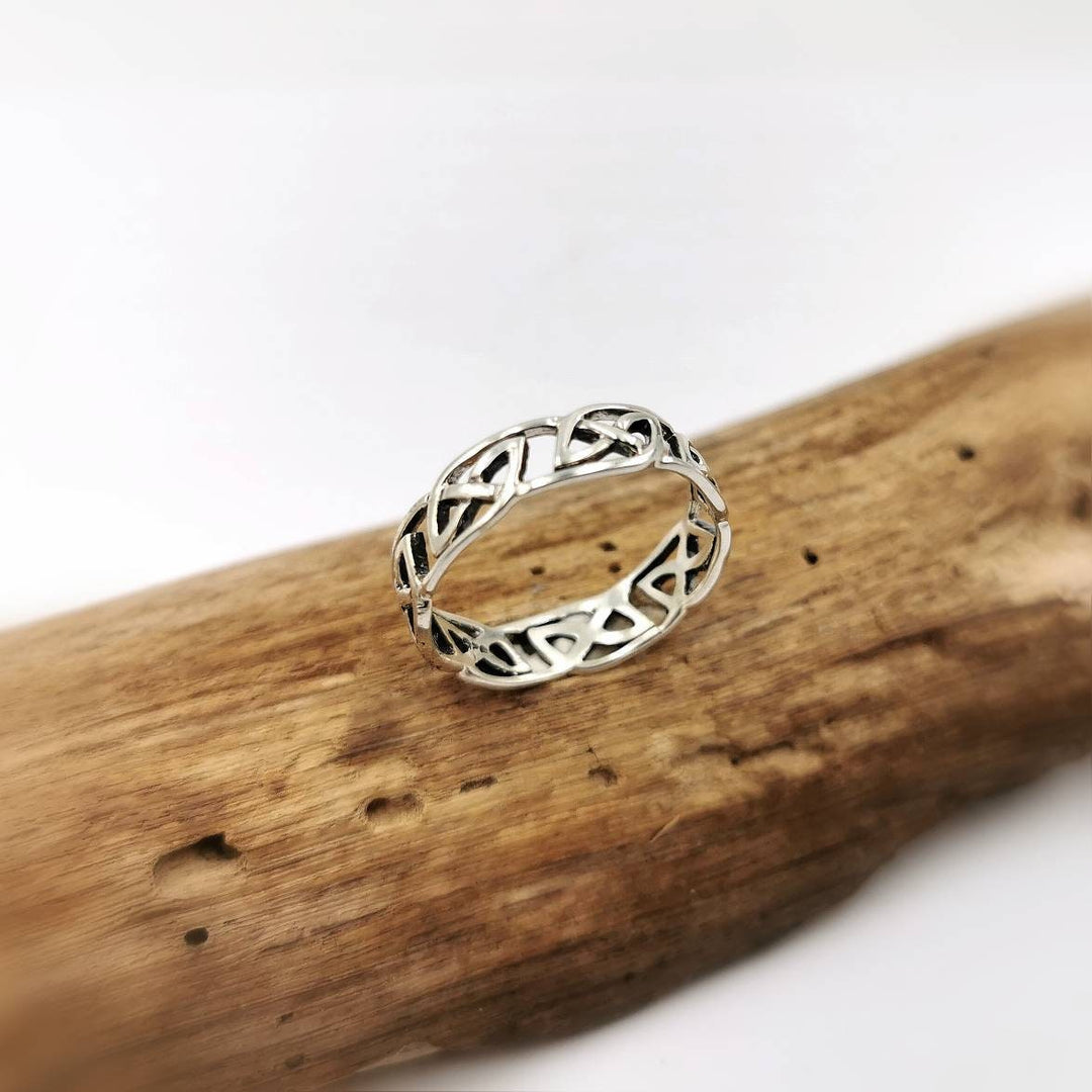 Celtic Pattern Ring — 925 Silver