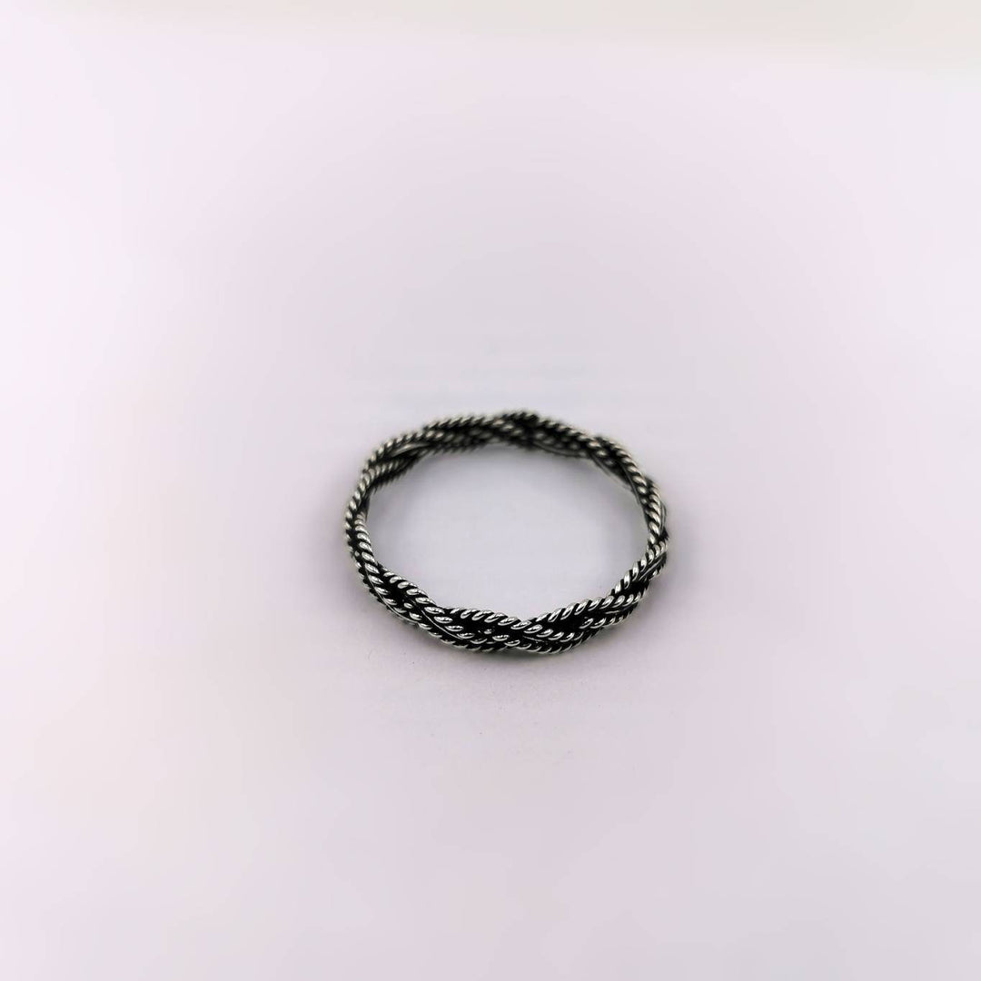 Celtic Braided Unisex Ring 925 Silver