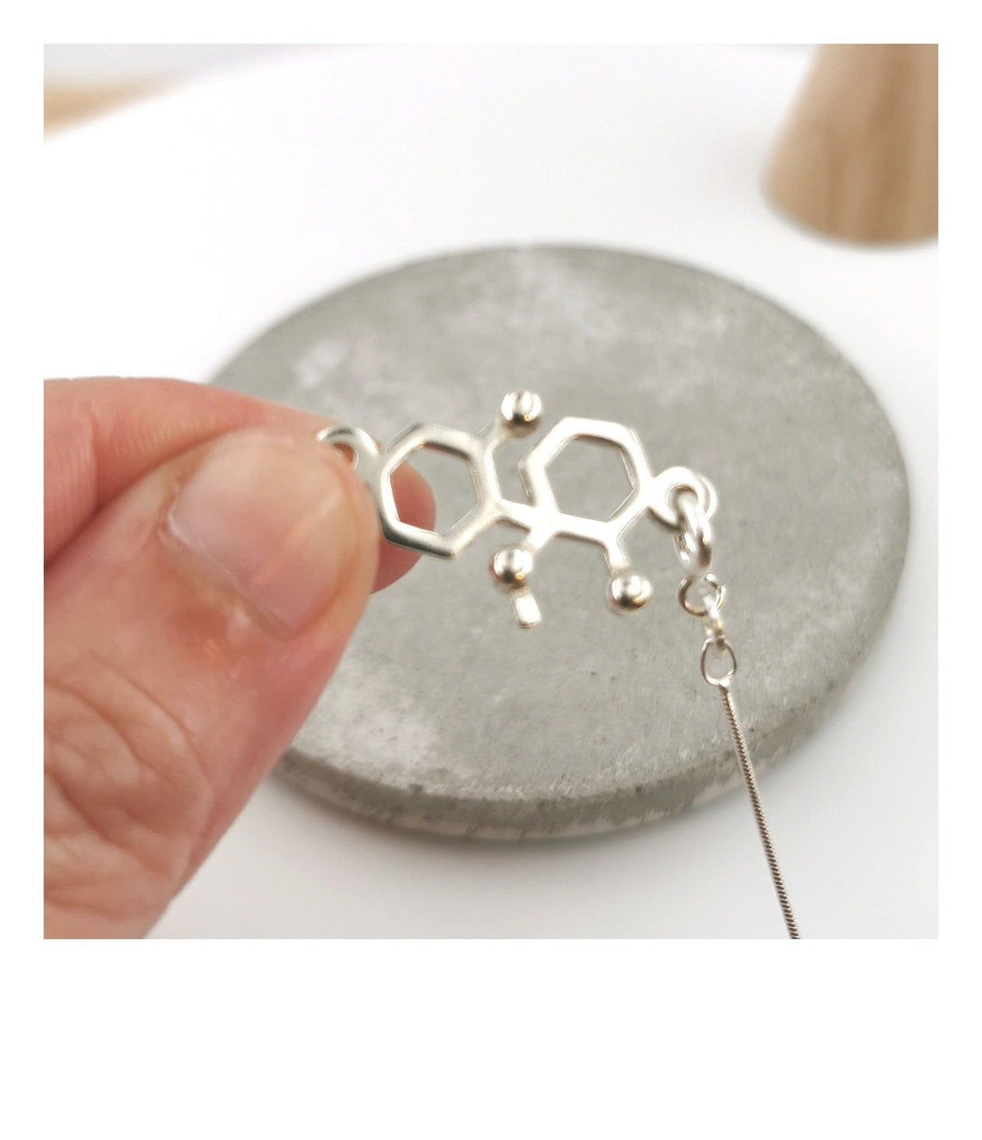 Ketamine Molecule Necklace — 925 Silver