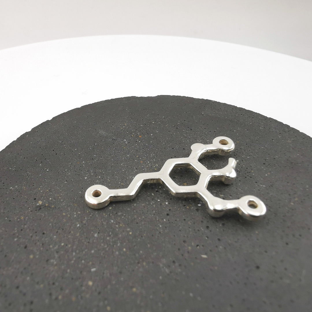 Mescaline Molecule Necklace — 925 Silver