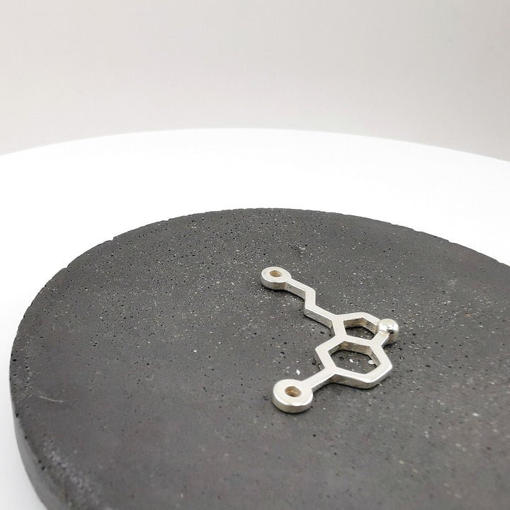 Serotonin Molecule Necklace — 925 Silver