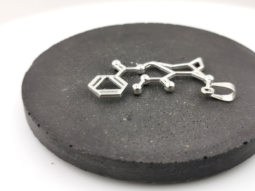 Cocaine Molecule Necklace — 925 Silver