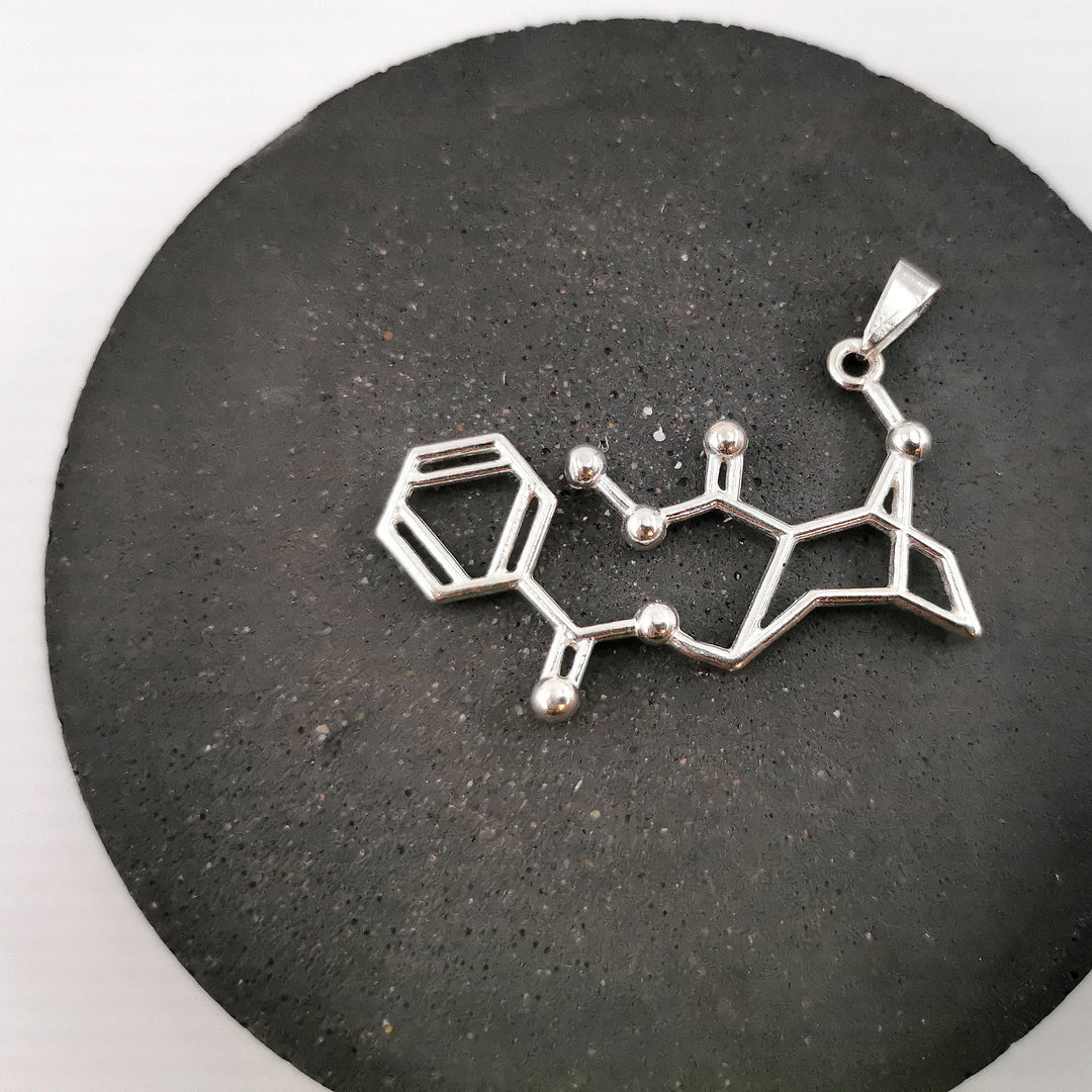 Cocaine Molecule Necklace — 925 Silver